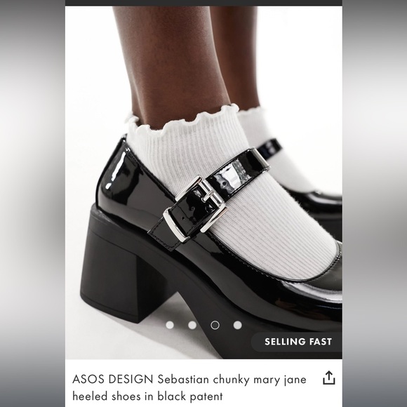 ASOS DESIGN Sebastian chunky mary jane heeled shoes - Picture 10 of 12